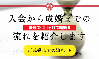 入会から成婚までの流れを紹介します。ご成婚までの流れ